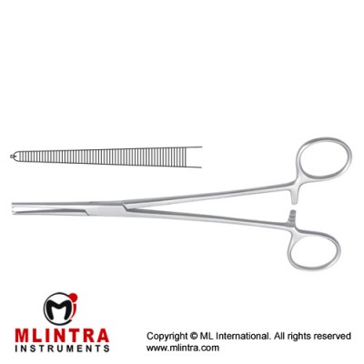 Heiss Haemostatic Forceps Straight - 1 x 2 Teeth Stainless Steel, 20 cm - 8"